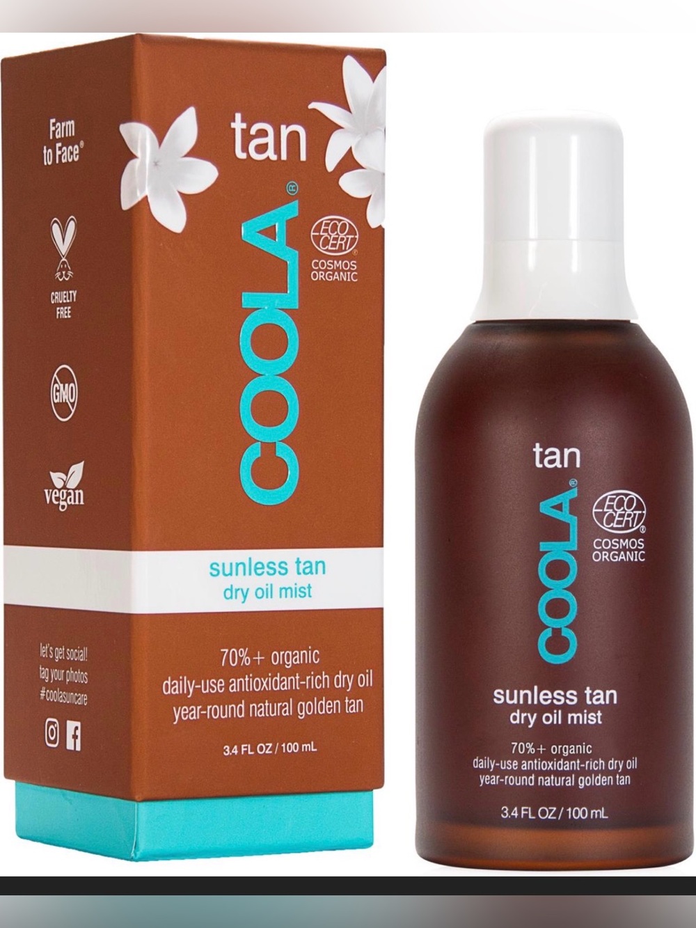 COOLA Sunless Tan Dry Oil Mist NIB DISCONTINUED